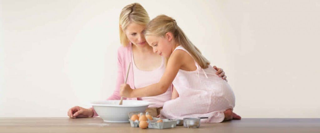 ¡Cocinar con los niños por su salud! 